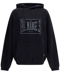 Palm Angels - Black Cotton Sweatshirt - Lyst