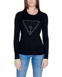 Guess - Black Viscose Tops & T - Lyst