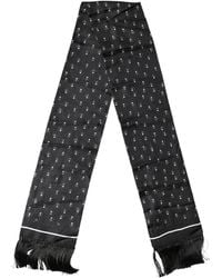 Dolce & Gabbana - Silk Dotted Print Foulard 140Cm X 15Cm Scarf - Lyst
