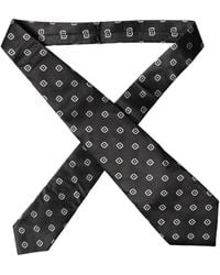 Dolce & Gabbana - Geometric Silk Adjustable Neckwomen's Tie - Lyst