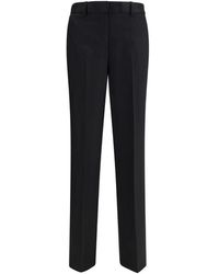 Lardini - Black Wool Oves Aries Pants - Lyst