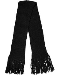 Dolce & Gabbana - Wool Fringes Neck Wrap Foulard Scarf - Lyst