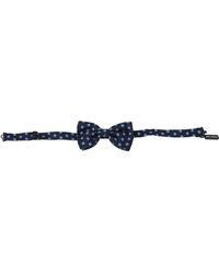 Dolce & Gabbana - Printed Adjustable Neck Papillon Silk Bow Tie - Lyst