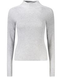Guess - Grigio Acrylic Sweater - Lyst