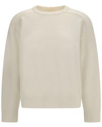 Loulou de Saison - White Wool Oves Aries Sweatshirt - Lyst