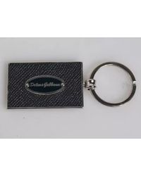 Dolce & Gabbana - Leather Logo Metal Ring Keychain Keyring - Lyst