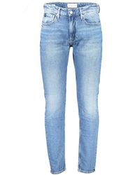 Calvin Klein - Sleek Slim Taper Washed Jeans - Lyst