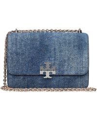 Tory Burch - Blue Leather Shoulder Bag - Lyst