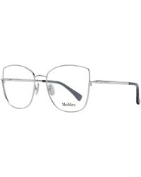 Max Mara - Silver Metal Glasses (frames) - Lyst