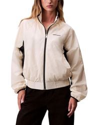 Calvin Klein - White Polypropylene Shell Jacket - Lyst