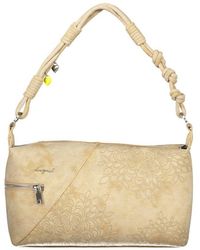 Desigual - Beige Polyurethane 's Shoulder Bag - Lyst