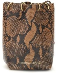 Benedetta Bruzziches - Brown Calf Leather Bos Taurus Backet Bag - Lyst