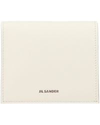 Jil Sander - White Leather Wallet - Lyst