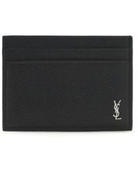 Saint Laurent - Black Calf Leather Bos Taurus Wallet - Lyst