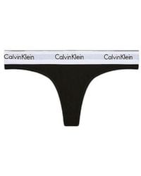 Calvin Klein - Black Cotton Pantie - Lyst
