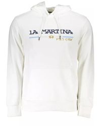 La Martina - White Cotton Sweater - Lyst