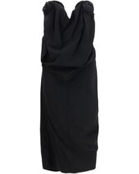 Magda Butrym - Black Wool Oves Aries Cocktail Dress - Lyst