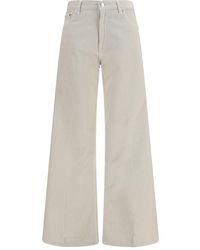 Haikure - White Cotton Relaxed Fit Jeans - Lyst