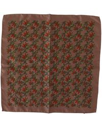 Dolce & Gabbana - Elegant Silk Pocket Square With Carrot Print - Lyst