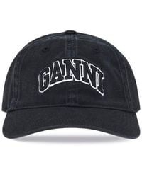 Ganni - Logo Baseball Cap - Lyst