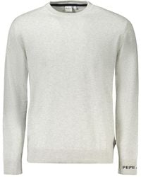 Pepe Jeans - Grigio Cotton Mens Sweater - Lyst