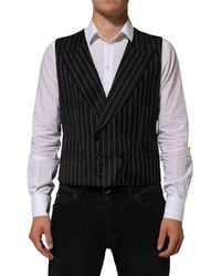 Dolce & Gabbana - Stripes Wool Dress Waistcoat Vest Co+Wo - Lyst