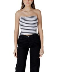 Calvin Klein - White Cotton Rigenerato Tops & T - Lyst