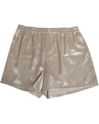 Dolce & Gabbana - Beige Silk Satin Elastic Men Boxer Short Swimwear - Lyst