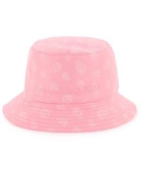 Alexander McQueen - Pink Bucket Hat With Skull Pattern - Lyst