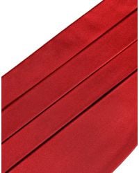 Dolce & Gabbana - Red Men 100% Silk Belt Waist Cummerbund - Lyst