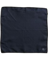 Dolce & Gabbana - Blue Dg Crown Silk Square Men Foulard Scarf - Lyst
