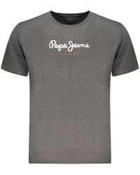Pepe Jeans - Grigio Cotton Men T - Lyst