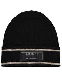Balmain - Wool Hat - Lyst