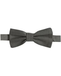Dolce & Gabbana - Men Gray Silk Patterned Adjustable Neck Papillon Bow Tie - Lyst