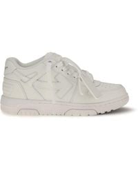 Off-White c/o Virgil Abloh - White Calf Leather Bos Taurus Low Top Sneakers - Eu37/us7 - Lyst