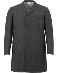 Thom Browne - Chesterfield Overcoat Grey - Lyst