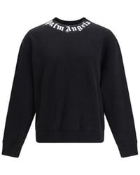 Palm Angels - Black Cotton Sweatshirt - Lyst