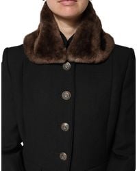 Dolce & Gabbana - Fur Shoulder Collar Neck Wrap 60Cm X 14Cm Scarf - Lyst