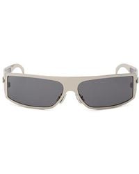 Bottega Veneta - Gray Metal Sunglasses - Lyst