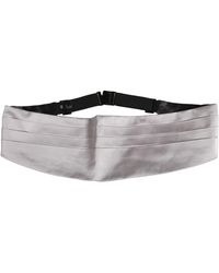 Dolce & Gabbana - Gray Men 100% Silk Belt Waist Cummerbund - Lyst