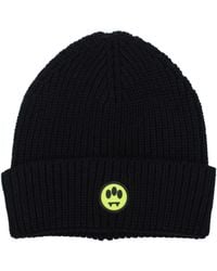 Barrow - Black Wool Beanie - Lyst