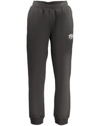 Fila - Nero Cotton Men's Trousers - Lyst