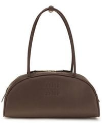 Miu Miu - Calf Leather Bos Taurus Shoulder Bag - Lyst