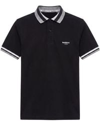 Baldinini - Black Cotton Men Polo - Lyst