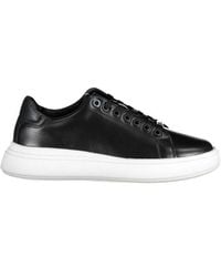 Calvin Klein - Chic Contrasting Lace-Up Sneakers - Lyst