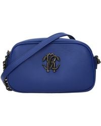 Roberto Cavalli - Leather Crossbody Bag - Lyst