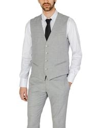 Antony Morato - Gray Polyester Waistcoat - Lyst