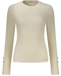 Guess - Bianco Viscose Sweater - Lyst