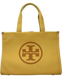 Tory Burch - Ella Shoulder Bag Fabric/Canary - Lyst