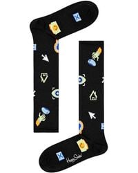 Happy Socks - Black Cotton Socks - Lyst